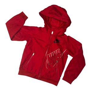 🔥 Nike Unisex Youth Kids Zip Up Windbreaker Hoody Jacket Size 4 / XS 🔥